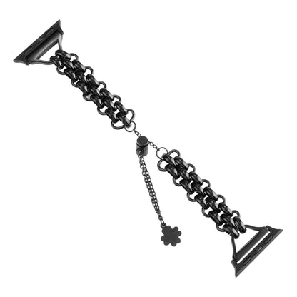 Dual-row Chain Metal Watch Band, For Apple Watch Series 8&7 45mm, For Apple Watch Series 8&7 41mm