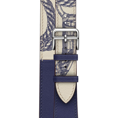 Silk Screen Pattern Leather Watchband, For Apple Watch Series 7 41mm / 6 & SE & 5 & 4 40mm / 3 & 2 & 1 38mm, For Apple Watch Ultra 49mm / Series 8&7 45mm / SE 2&6&SE&5&4 44mm / 3&2&1 42mm, For Apple Watch Series 8&7 41mm / SE 2&6&SE&5&4 40mm / 3&2&1 38...