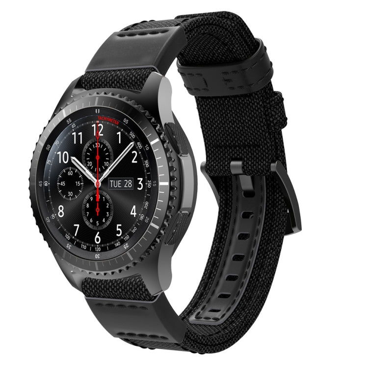 Universal Nylon Leather Watch Band, 20mm, 22mm