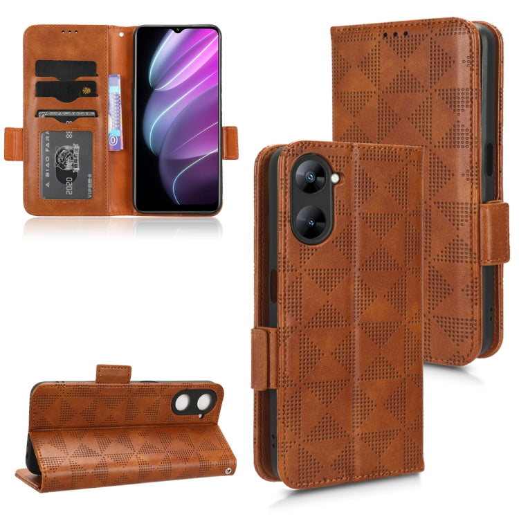 Symmetrical Triangle Leather Phone Case, For Realme V30 / V30T 5G, For Nokia G22 4G, For Xiaomi Redmi Note 12 4G Global