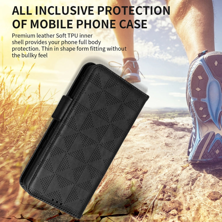 Symmetrical Triangle Leather Phone Case, For Realme V30 / V30T 5G, For Nokia G22 4G, For Xiaomi Redmi Note 12 4G Global