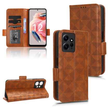 Symmetrical Triangle Leather Phone Case, For Realme V30 / V30T 5G, For Nokia G22 4G, For Xiaomi Redmi Note 12 4G Global
