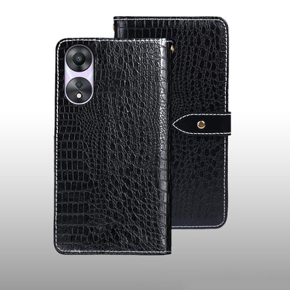 idewei Crocodile Texture Leather Phone Case, For T-Mobile REVVL 6 5G, For OPPO A78 5G Global/A58x/A58 5G, For Realme C55 4G, For Realme GT3 5G Global/GT Neo 5 5G, For Sharp Rouvo V