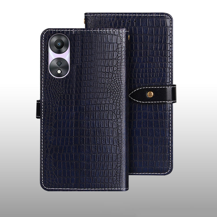 idewei Crocodile Texture Leather Phone Case, For T-Mobile REVVL 6 5G, For OPPO A78 5G Global/A58x/A58 5G, For Realme C55 4G, For Realme GT3 5G Global/GT Neo 5 5G, For Sharp Rouvo V