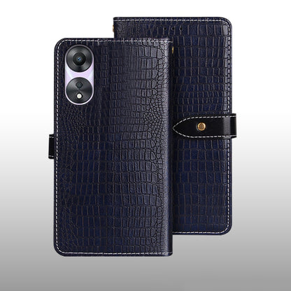idewei Crocodile Texture Leather Phone Case, For T-Mobile REVVL 6 5G, For OPPO A78 5G Global/A58x/A58 5G, For Realme C55 4G, For Realme GT3 5G Global/GT Neo 5 5G, For Sharp Rouvo V