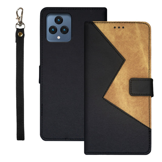 idewei Two-color Splicing Leather Phone Case, For T-Mobile REVVL 6 5G, For Motorola Moto G73, For OPPO A78 5G Global/A58x/A58 5G, For Realme C55 4G, For Realme GT3 5G Global/GT Neo 5 5G, For Sharp Rouvo V, For Ulefone Note 14