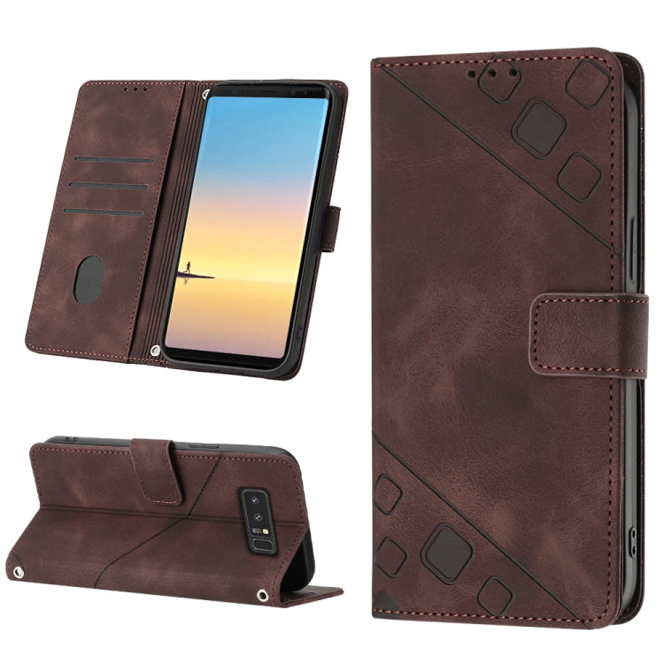 Skin-feel Embossed Leather Phone Case, For Realme C30s, For Xiaomi Redmi Note 12 4G Global, For Samsung Galaxy Note8, For Samsung Galaxy Note9, For Samsung Galaxy Note10 Pro / Note10 Pro 5G / Note10+, For Samsung Galaxy Note10 / Note10 5G              ...
