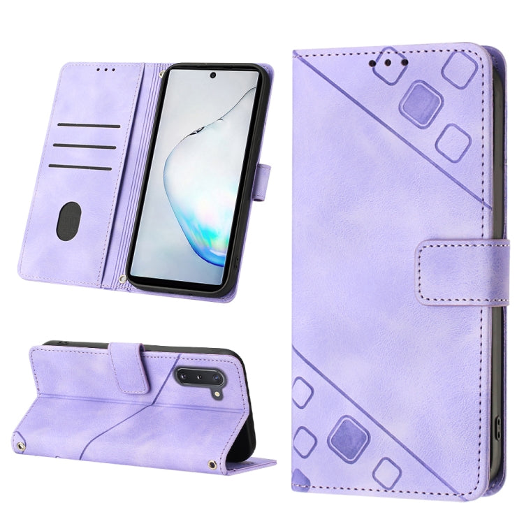 Skin-feel Embossed Leather Phone Case, For Realme C30s, For Xiaomi Redmi Note 12 4G Global, For Samsung Galaxy Note8, For Samsung Galaxy Note9, For Samsung Galaxy Note10 Pro / Note10 Pro 5G / Note10+, For Samsung Galaxy Note10 / Note10 5G              ...