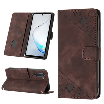 Skin-feel Embossed Leather Phone Case, For Realme C30s, For Xiaomi Redmi Note 12 4G Global, For Samsung Galaxy Note8, For Samsung Galaxy Note9, For Samsung Galaxy Note10 Pro / Note10 Pro 5G / Note10+, For Samsung Galaxy Note10 / Note10 5G              ...