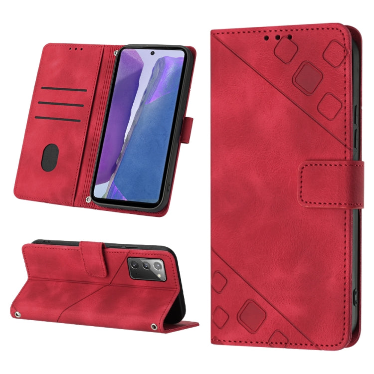 Skin-feel Embossed Leather Phone Case, For Realme C30s, For Xiaomi Redmi Note 12 4G Global, For Samsung Galaxy Note8, For Samsung Galaxy Note9, For Samsung Galaxy Note10 Pro / Note10 Pro 5G / Note10+, For Samsung Galaxy Note10 / Note10 5G              ...