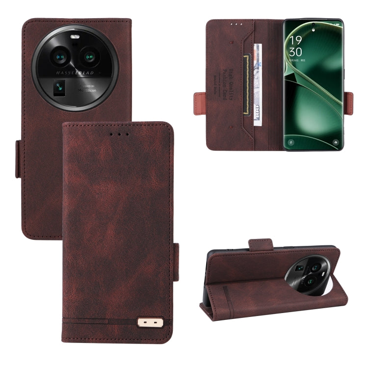 Magnetic Clasp Flip Leather Phone Case, For OPPO Find X6, For OPPO Find X6 Pro, For Realme V30 / V30t 5G, For Samsung Galaxy M14 5G