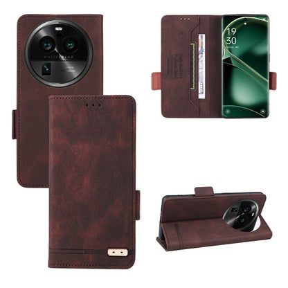 Magnetic Clasp Flip Leather Phone Case, For OPPO Find X6, For OPPO Find X6 Pro, For Realme V30 / V30t 5G, For Samsung Galaxy M14 5G