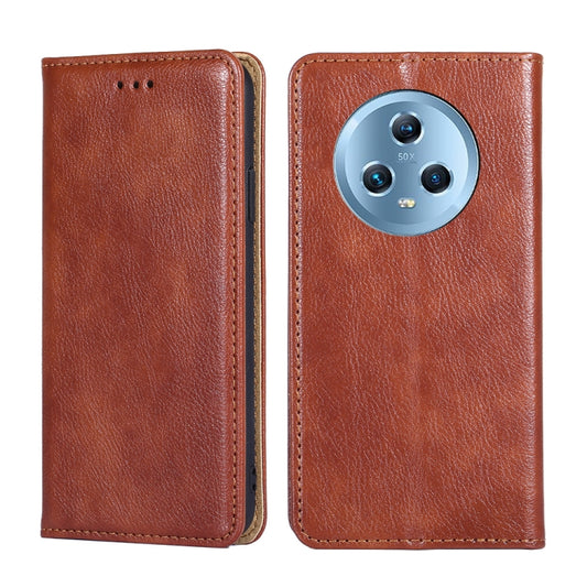 Gloss Oil Solid Color Magnetic Leather Phone Case, For Honor Magic5, For Honor Magic5 Pro, For Honor Magic 5 Pro, For Honor X5 4G, For Honor X40, For OnePlus Ace 2V 5G