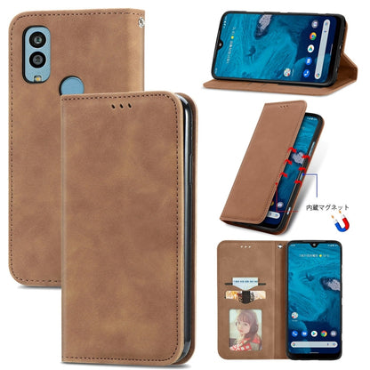Retro Skin Feel Magnetic Leather Phone Case, For Samsung Galaxy A14 5G, For Samsung Galaxy A54 5G, For Honor Magic5 Lite, For Kyocera Android One S10, For Realme C55, For Xiaomi 13 Lite