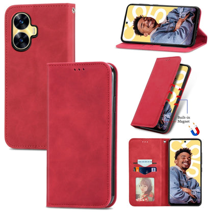 Retro Skin Feel Magnetic Leather Phone Case, For Samsung Galaxy A14 5G, For Samsung Galaxy A54 5G, For Honor Magic5 Lite, For Kyocera Android One S10, For Realme C55, For Xiaomi 13 Lite