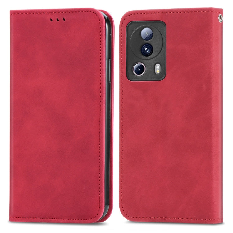 Retro Skin Feel Magnetic Leather Phone Case, For Samsung Galaxy A14 5G, For Samsung Galaxy A54 5G, For Honor Magic5 Lite, For Kyocera Android One S10, For Realme C55, For Xiaomi 13 Lite