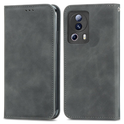 Retro Skin Feel Magnetic Leather Phone Case, For Samsung Galaxy A14 5G, For Samsung Galaxy A54 5G, For Honor Magic5 Lite, For Kyocera Android One S10, For Realme C55, For Xiaomi 13 Lite