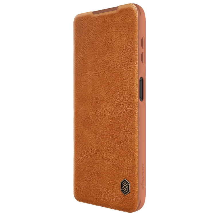 Coque de téléphone en cuir NILLKIN QIN Series Pro avec cache-caméra coulissant, pour Samsung Galaxy A14 4G