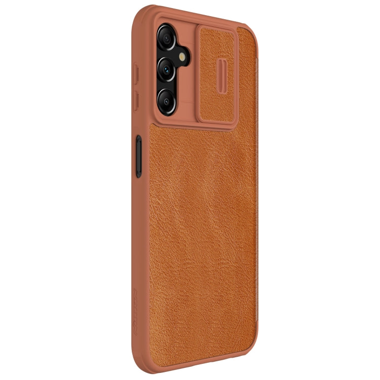 Coque de téléphone en cuir NILLKIN QIN Series Pro avec cache-caméra coulissant, pour Samsung Galaxy A14 4G