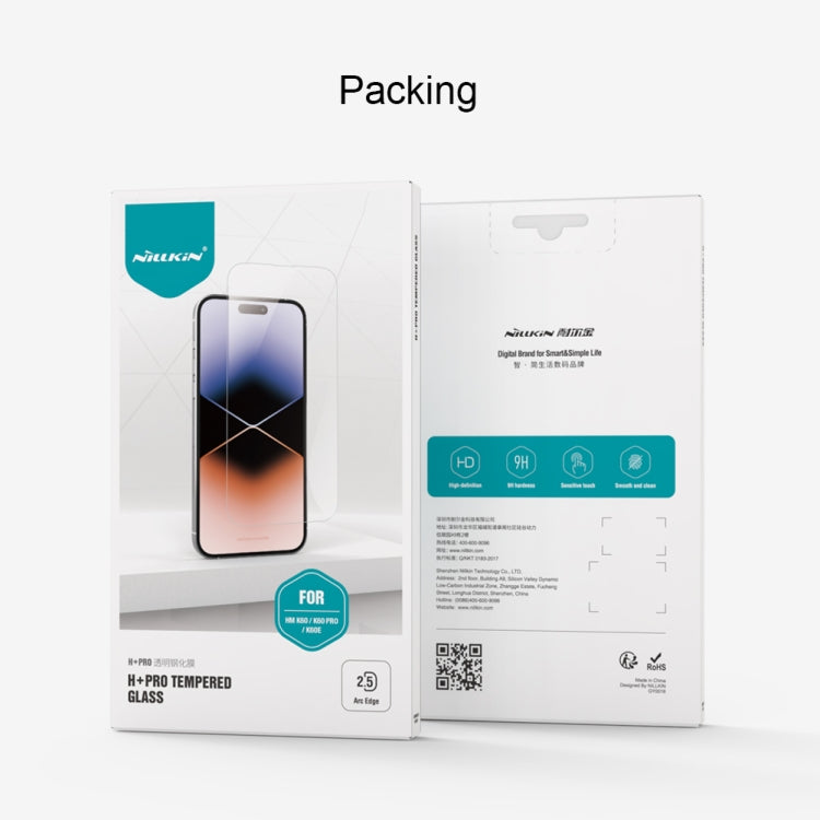 NILLKIN H+Pro 0.2mm 9H Explosion-proof Tempered Glass Film, For Xiaomi Redmi K60 / K60 Pro / K60E