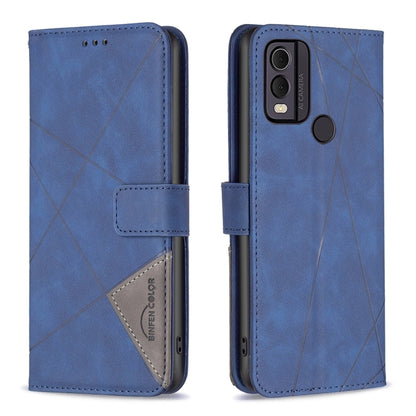 Magnetic Buckle Rhombus Texture Leather Phone Case, For Nokia C12, For Nokia C22, For Nokia C32, For Realme C33, For Motorola Edge 40 Pro 5G / Moto X40