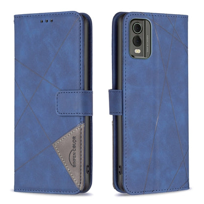 Magnetic Buckle Rhombus Texture Leather Phone Case, For Nokia C12, For Nokia C22, For Nokia C32, For Realme C33, For Motorola Edge 40 Pro 5G / Moto X40