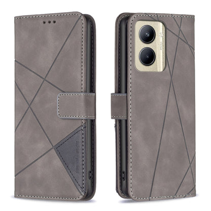 Magnetic Buckle Rhombus Texture Leather Phone Case, For Nokia C12, For Nokia C22, For Nokia C32, For Realme C33, For Motorola Edge 40 Pro 5G / Moto X40
