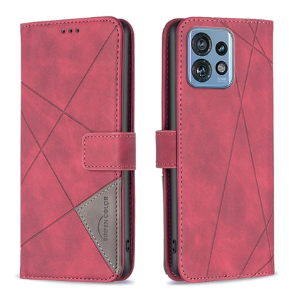 Magnetic Buckle Rhombus Texture Leather Phone Case, For Nokia C12, For Nokia C22, For Nokia C32, For Realme C33, For Motorola Edge 40 Pro 5G / Moto X40