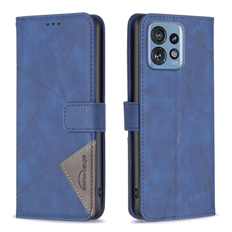Magnetic Buckle Rhombus Texture Leather Phone Case, For Nokia C12, For Nokia C22, For Nokia C32, For Realme C33, For Motorola Edge 40 Pro 5G / Moto X40
