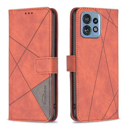 Magnetic Buckle Rhombus Texture Leather Phone Case, For Nokia C12, For Nokia C22, For Nokia C32, For Realme C33, For Motorola Edge 40 Pro 5G / Moto X40