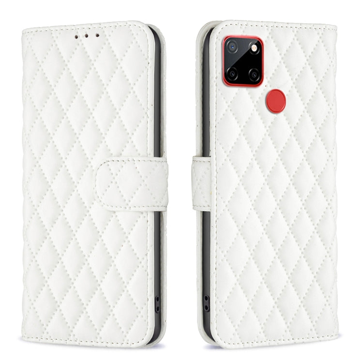 Diamond Lattice Wallet Flip Leather Phone Case, For Nokia C12, For Nokia C22, For Nokia C32, For Realme C33, For Motorola Edge 40 Pro 5G / Moto X40