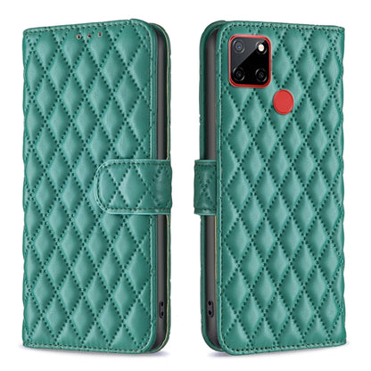 Diamond Lattice Wallet Flip Leather Phone Case, For Nokia C12, For Nokia C22, For Nokia C32, For Realme C33, For Motorola Edge 40 Pro 5G / Moto X40