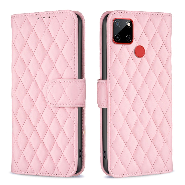 Diamond Lattice Wallet Flip Leather Phone Case, For Nokia C12, For Nokia C22, For Nokia C32, For Realme C33, For Motorola Edge 40 Pro 5G / Moto X40