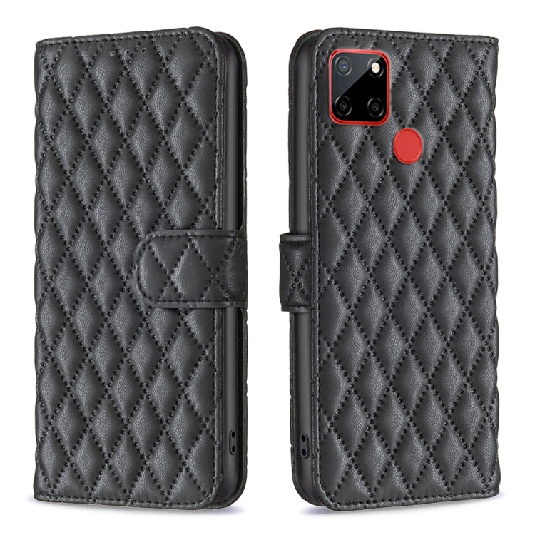 Diamond Lattice Wallet Flip Leather Phone Case, For Nokia C12, For Nokia C22, For Nokia C32, For Realme C33, For Motorola Edge 40 Pro 5G / Moto X40