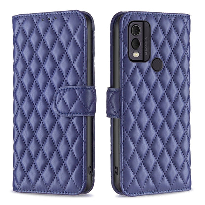 Diamond Lattice Wallet Flip Leather Phone Case, For Nokia C12, For Nokia C22, For Nokia C32, For Realme C33, For Motorola Edge 40 Pro 5G / Moto X40