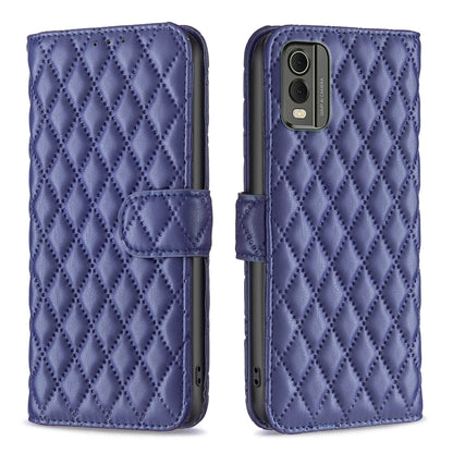 Diamond Lattice Wallet Flip Leather Phone Case, For Nokia C12, For Nokia C22, For Nokia C32, For Realme C33, For Motorola Edge 40 Pro 5G / Moto X40