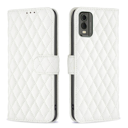 Diamond Lattice Wallet Flip Leather Phone Case, For Nokia C12, For Nokia C22, For Nokia C32, For Realme C33, For Motorola Edge 40 Pro 5G / Moto X40