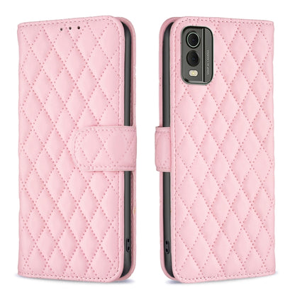 Diamond Lattice Wallet Flip Leather Phone Case, For Nokia C12, For Nokia C22, For Nokia C32, For Realme C33, For Motorola Edge 40 Pro 5G / Moto X40