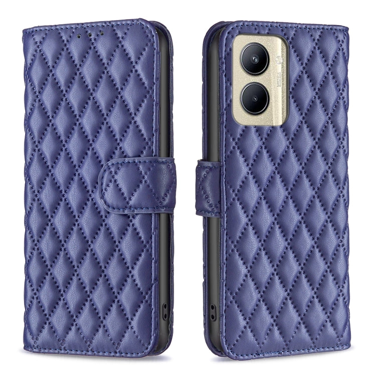 Diamond Lattice Wallet Flip Leather Phone Case, For Nokia C12, For Nokia C22, For Nokia C32, For Realme C33, For Motorola Edge 40 Pro 5G / Moto X40