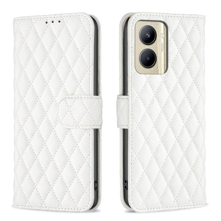 Diamond Lattice Wallet Flip Leather Phone Case, For Nokia C12, For Nokia C22, For Nokia C32, For Realme C33, For Motorola Edge 40 Pro 5G / Moto X40