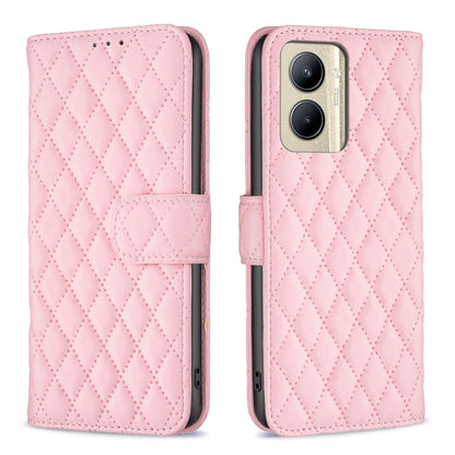 Diamond Lattice Wallet Flip Leather Phone Case, For Nokia C12, For Nokia C22, For Nokia C32, For Realme C33, For Motorola Edge 40 Pro 5G / Moto X40
