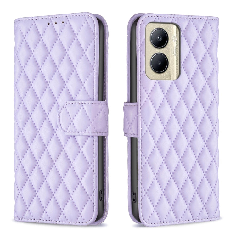 Diamond Lattice Wallet Flip Leather Phone Case, For Nokia C12, For Nokia C22, For Nokia C32, For Realme C33, For Motorola Edge 40 Pro 5G / Moto X40
