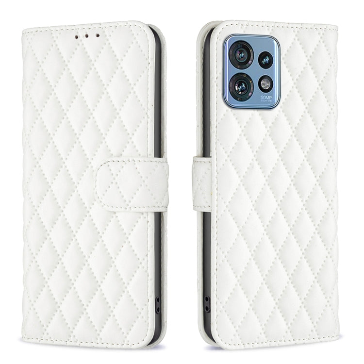 Diamond Lattice Wallet Flip Leather Phone Case, For Nokia C12, For Nokia C22, For Nokia C32, For Realme C33, For Motorola Edge 40 Pro 5G / Moto X40