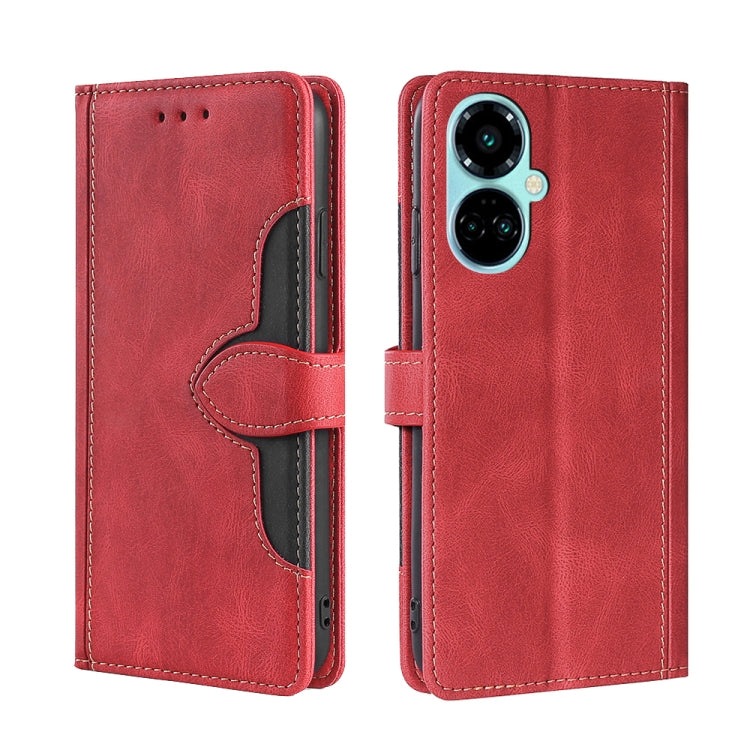 Skin Feel Magnetic Buckle Leather Phone Case, For Tecno Camon 18 / 18P, For Tecno Camon 19 / 19 Pro, For Tecno Camon 19 Neo, For Tecno Pop 6 Pro, For Tecno Pova 3, For Tecno Pova 4, For Tecno Pova 4 Pro, For Tecno Pova Neo 2                            ...