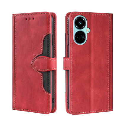 Skin Feel Magnetic Buckle Leather Phone Case, For Tecno Camon 18 / 18P, For Tecno Camon 19 / 19 Pro, For Tecno Camon 19 Neo, For Tecno Pop 6 Pro, For Tecno Pova 3, For Tecno Pova 4, For Tecno Pova 4 Pro, For Tecno Pova Neo 2                            ...