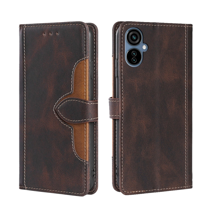 Skin Feel Magnetic Buckle Leather Phone Case, For Tecno Camon 18 / 18P, For Tecno Camon 19 / 19 Pro, For Tecno Camon 19 Neo, For Tecno Pop 6 Pro, For Tecno Pova 3, For Tecno Pova 4, For Tecno Pova 4 Pro, For Tecno Pova Neo 2                            ...