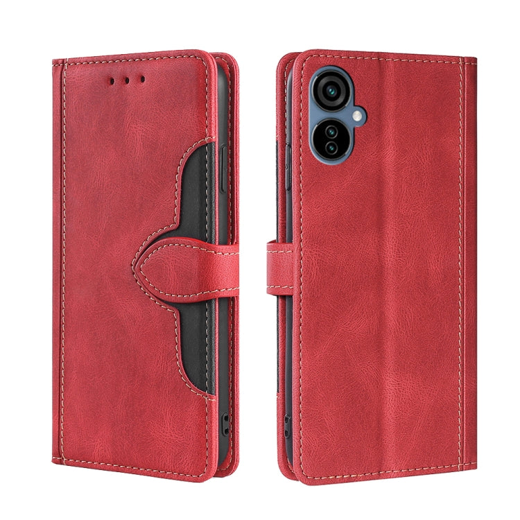 Skin Feel Magnetic Buckle Leather Phone Case, For Tecno Camon 18 / 18P, For Tecno Camon 19 / 19 Pro, For Tecno Camon 19 Neo, For Tecno Pop 6 Pro, For Tecno Pova 3, For Tecno Pova 4, For Tecno Pova 4 Pro, For Tecno Pova Neo 2                            ...