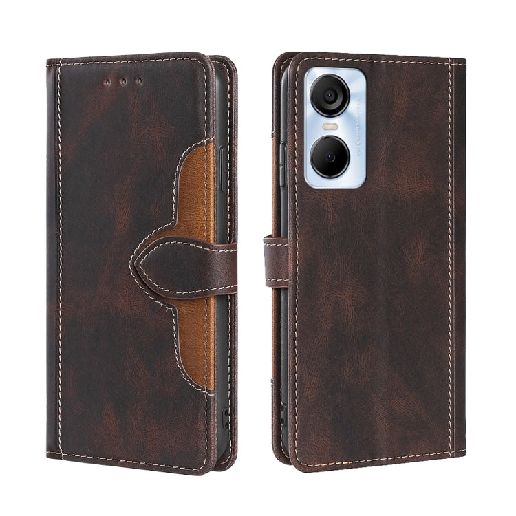Skin Feel Magnetic Buckle Leather Phone Case, For Tecno Camon 18 / 18P, For Tecno Camon 19 / 19 Pro, For Tecno Camon 19 Neo, For Tecno Pop 6 Pro, For Tecno Pova 3, For Tecno Pova 4, For Tecno Pova 4 Pro, For Tecno Pova Neo 2                            ...