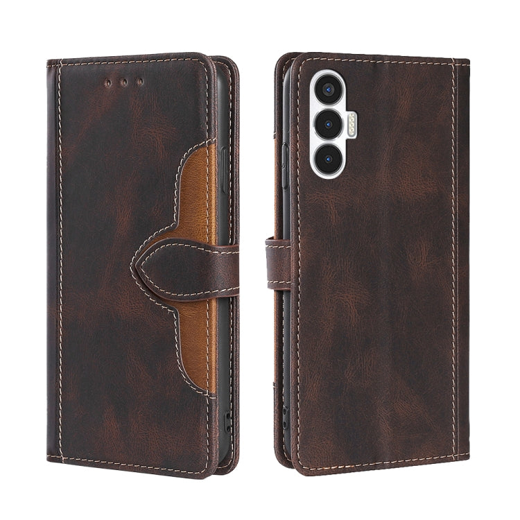 Skin Feel Magnetic Buckle Leather Phone Case, For Tecno Camon 18 / 18P, For Tecno Camon 19 / 19 Pro, For Tecno Camon 19 Neo, For Tecno Pop 6 Pro, For Tecno Pova 3, For Tecno Pova 4, For Tecno Pova 4 Pro, For Tecno Pova Neo 2                            ...