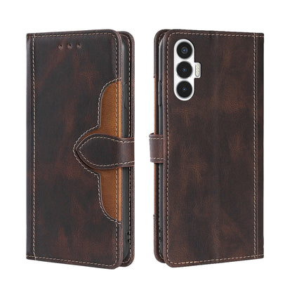 Skin Feel Magnetic Buckle Leather Phone Case, For Tecno Camon 18 / 18P, For Tecno Camon 19 / 19 Pro, For Tecno Camon 19 Neo, For Tecno Pop 6 Pro, For Tecno Pova 3, For Tecno Pova 4, For Tecno Pova 4 Pro, For Tecno Pova Neo 2                            ...